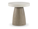 Granville Bone/Sea Oat Outdoor Side Table - Ornate Home