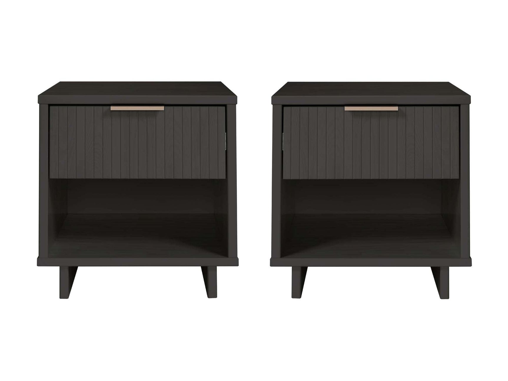 Granville Nightstand 1.0 in Dark Grey (set of 2) - Ornate Home