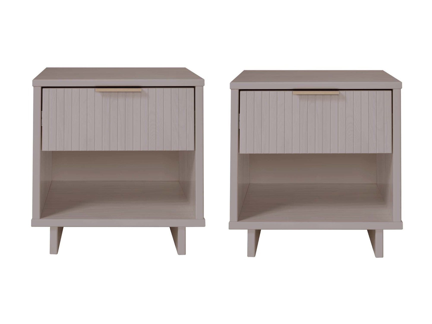 Granville Nightstand 1.0 in Light Grey (set of 2) - Ornate Home