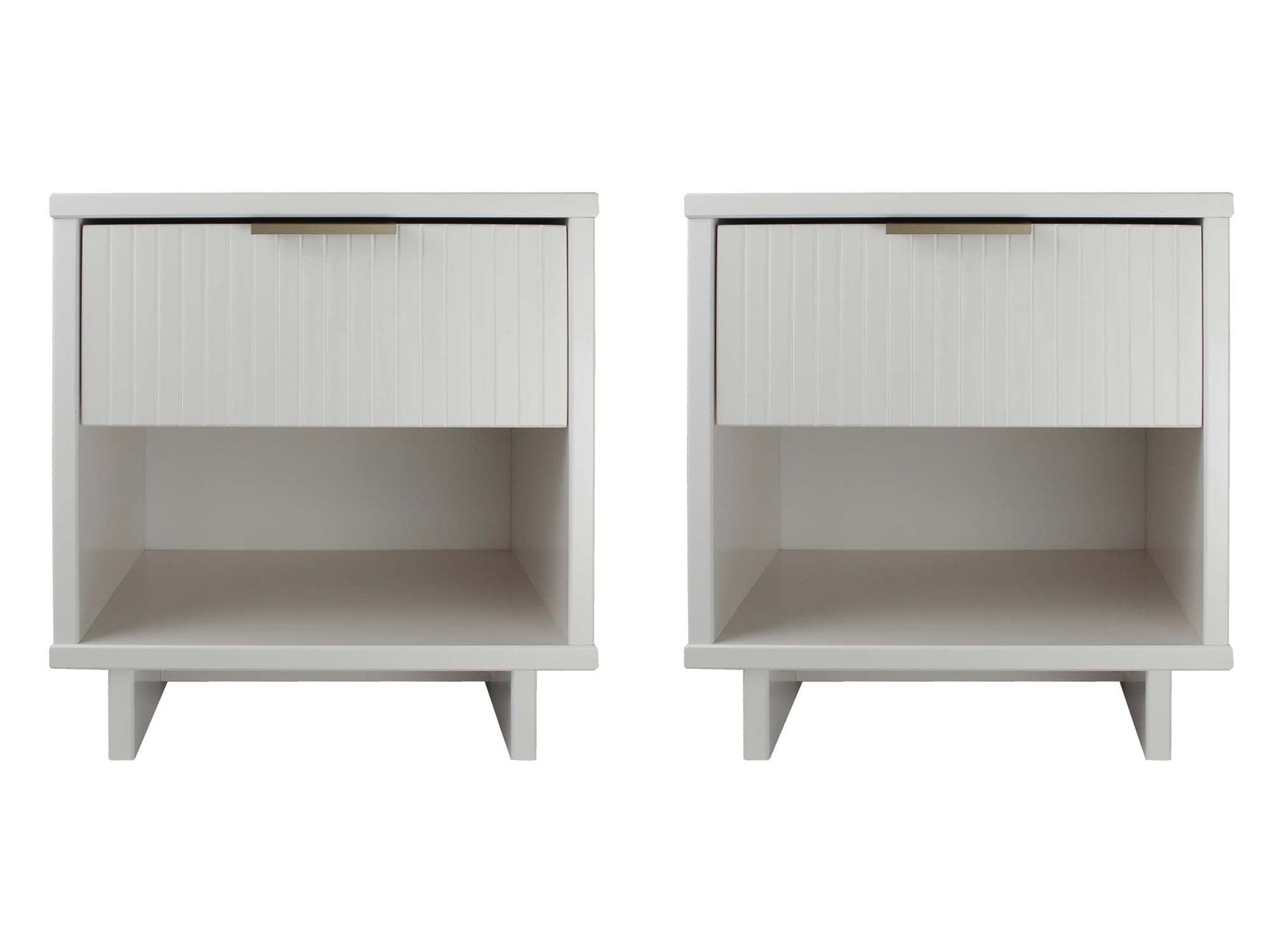 Granville Nightstand 1.0 in White (set of 2) - Ornate Home