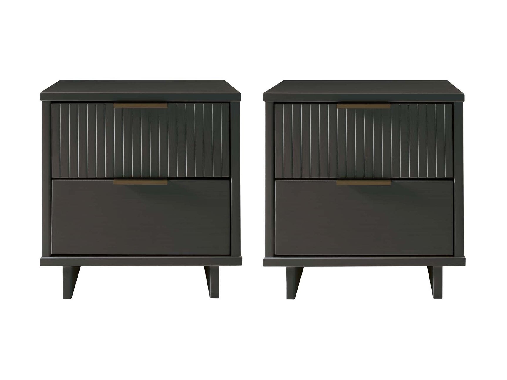 Granville Nightstand 2.0 in Dark Grey (set of 2) - Ornate Home