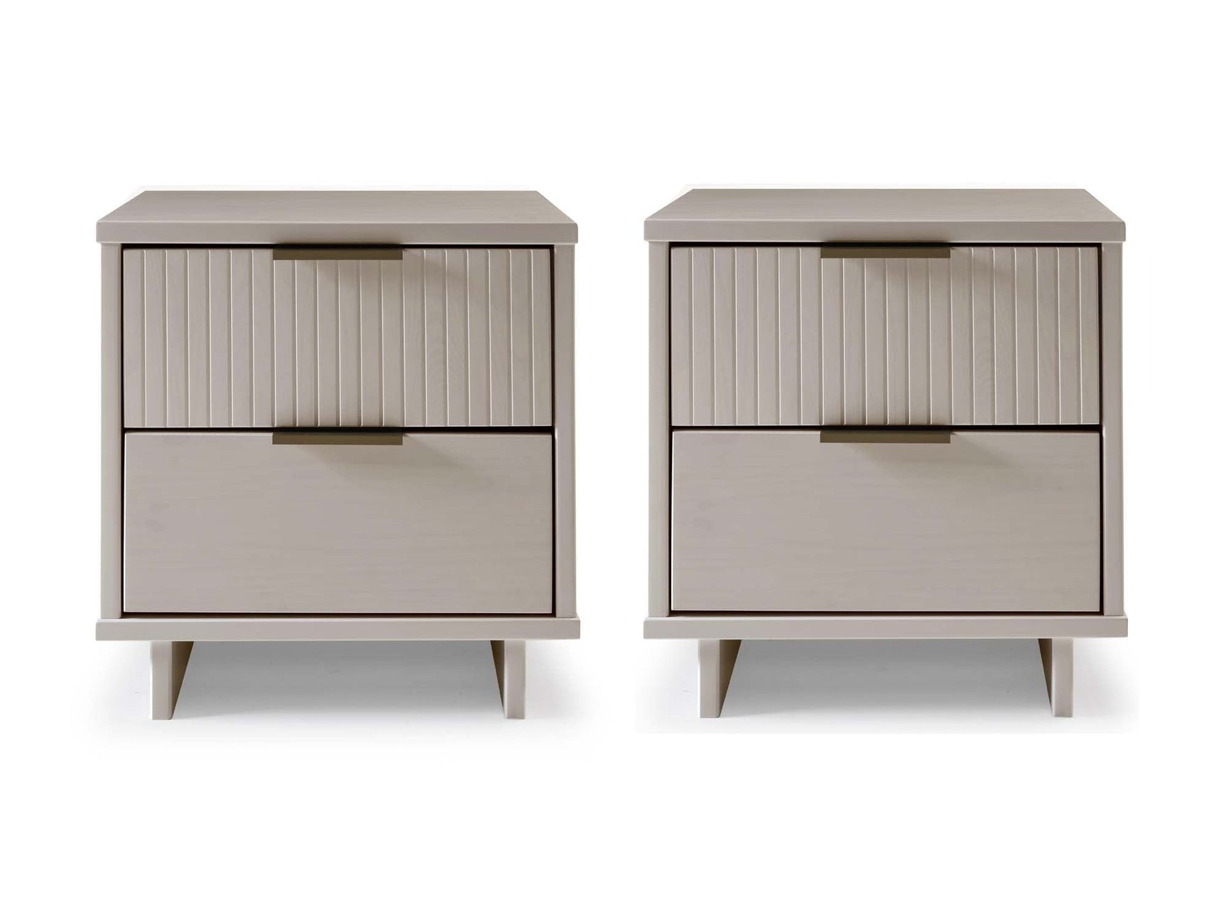 Granville Nightstand 2.0 in Light Grey (set of 2) - Ornate Home