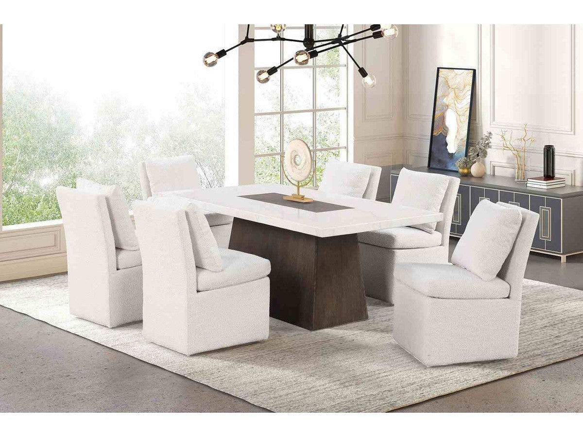 Grasten Dark Walnut 7 Pc. Dining Table Set - Ornate Home