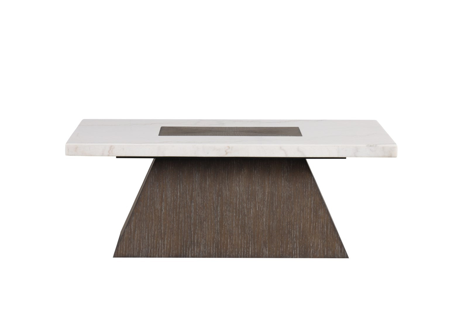 Grasten Dark Walnut/White Coffee Table - Ornate Home