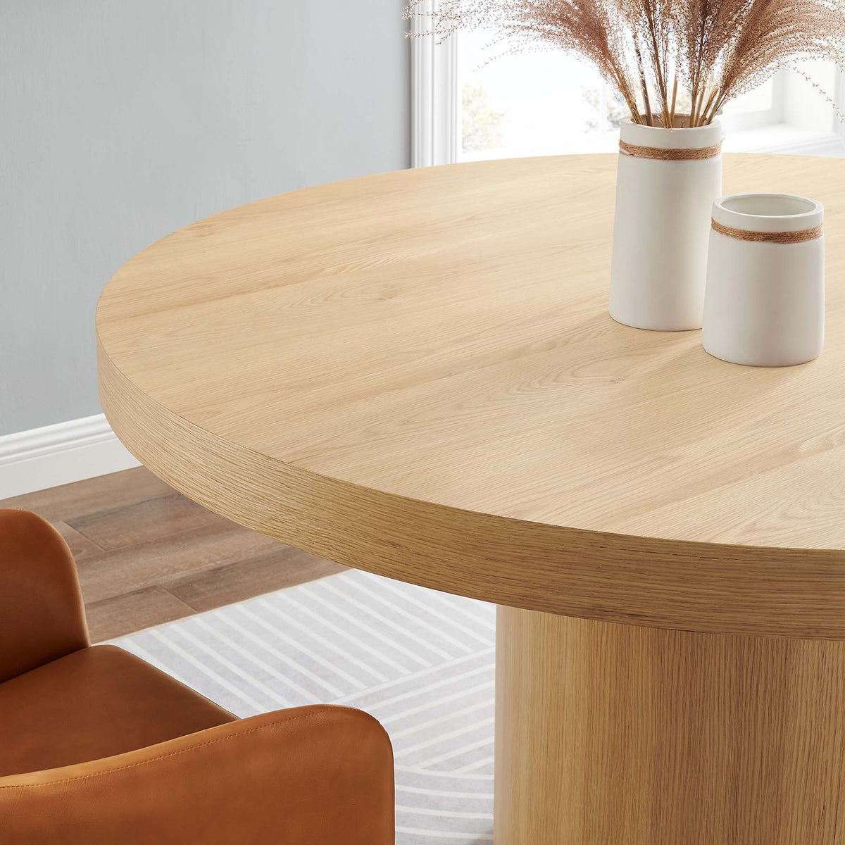 Gratify Oak 60" Round Dining Table - Ornate Home
