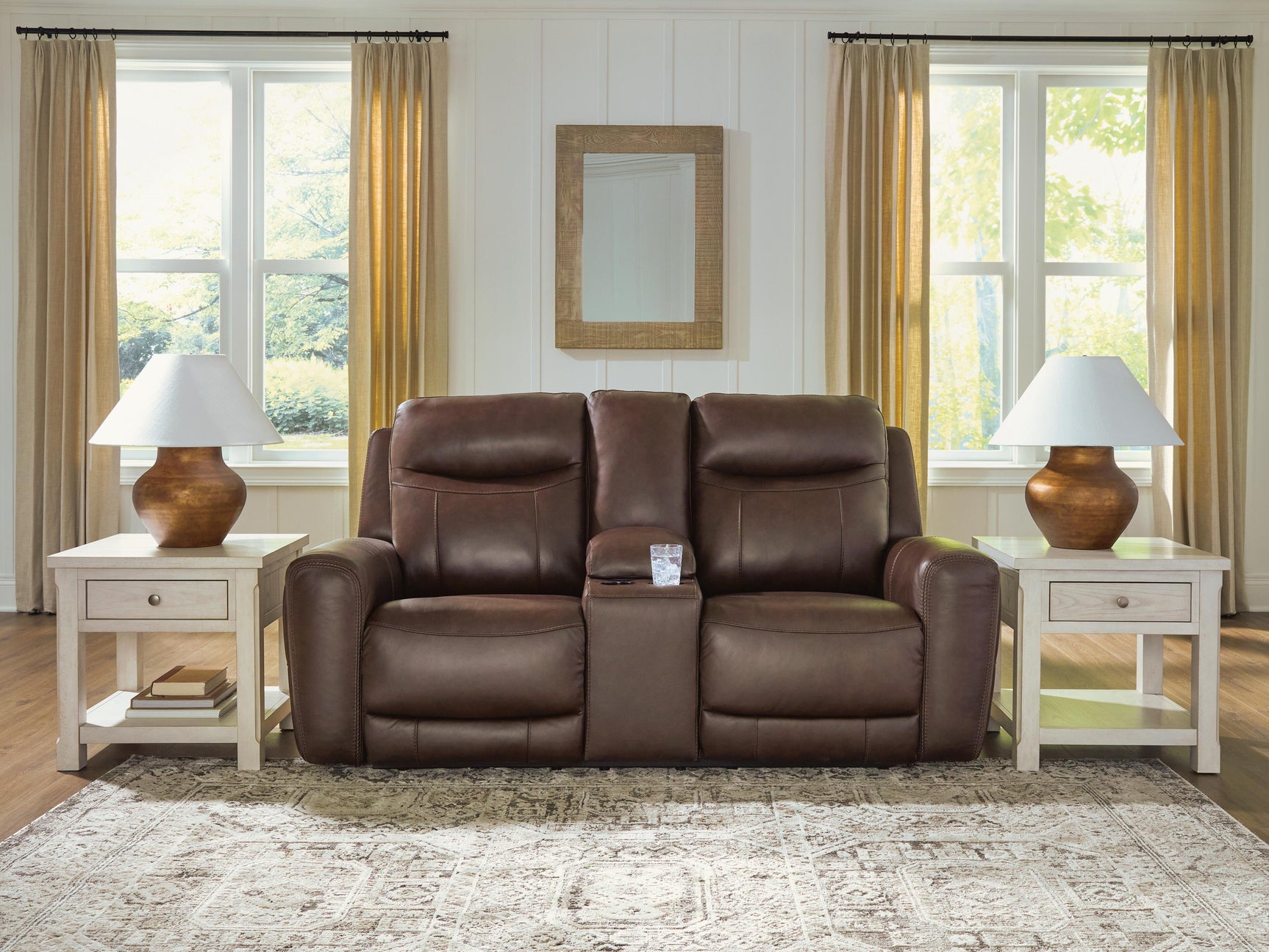 Gravier Cordova Power Reclining Loveseat with Console - Ornate Home