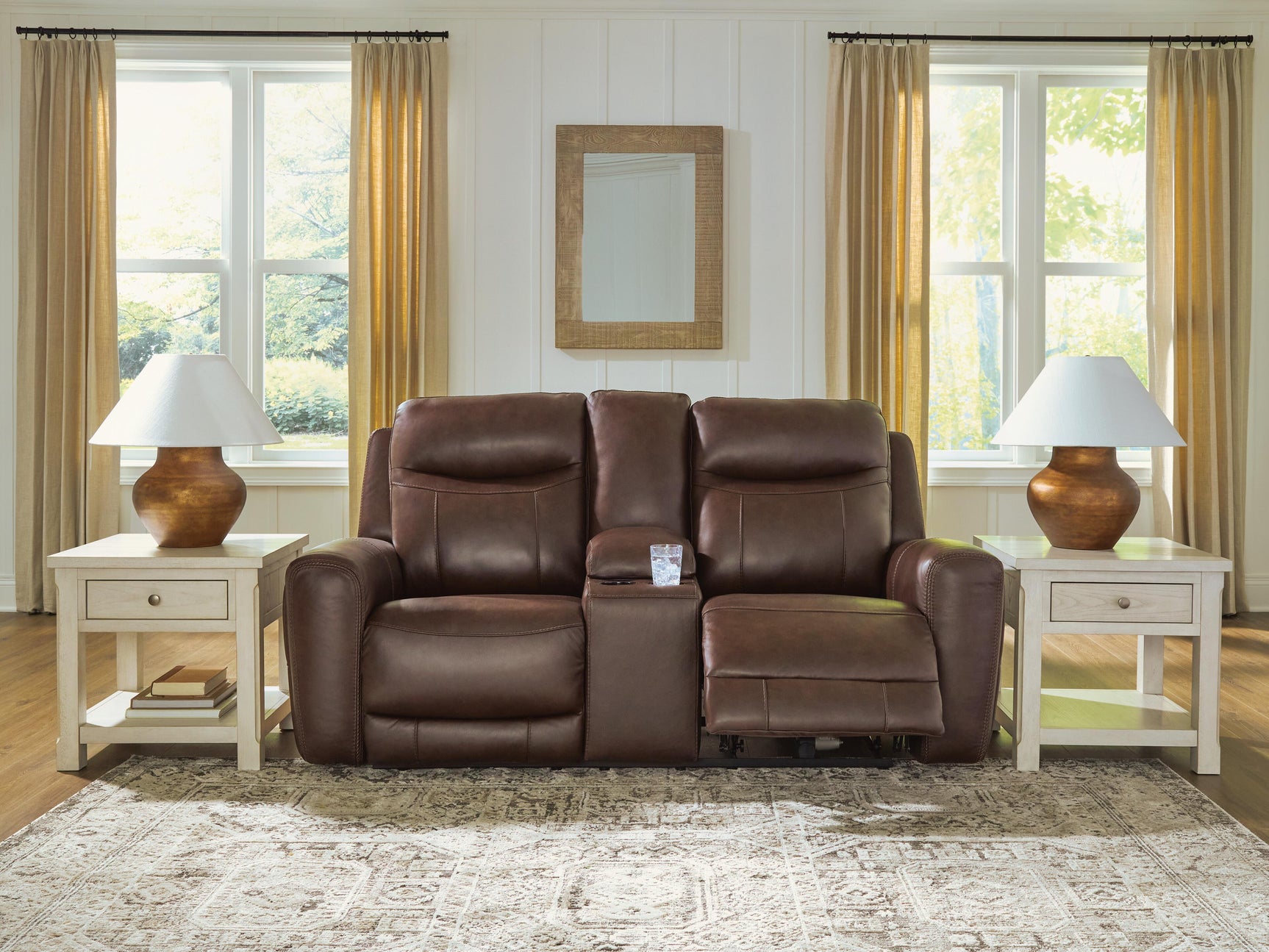 Gravier Cordova Power Reclining Loveseat with Console - Ornate Home