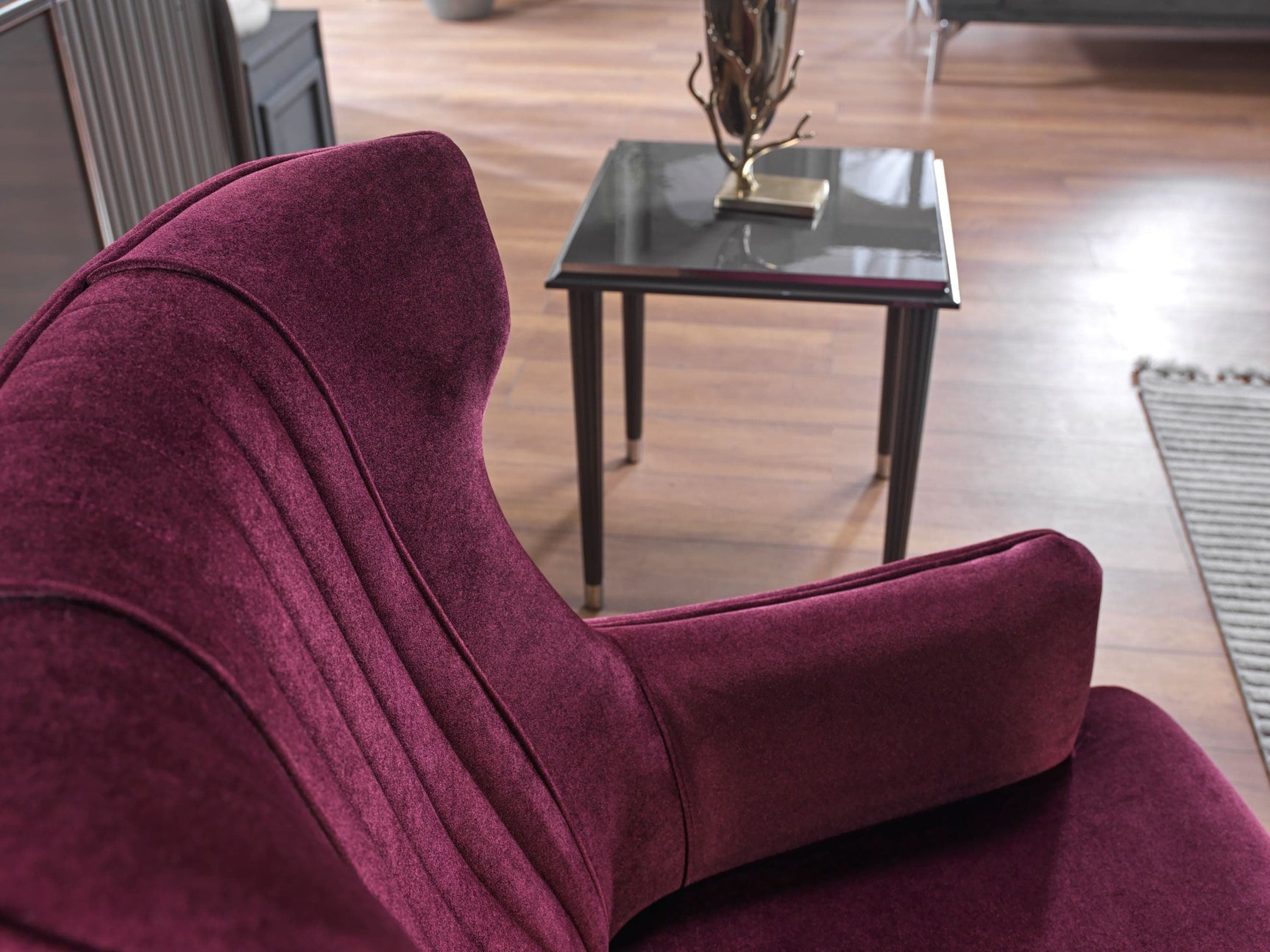 Gravita Burgundy Accent Chair - Ornate Home