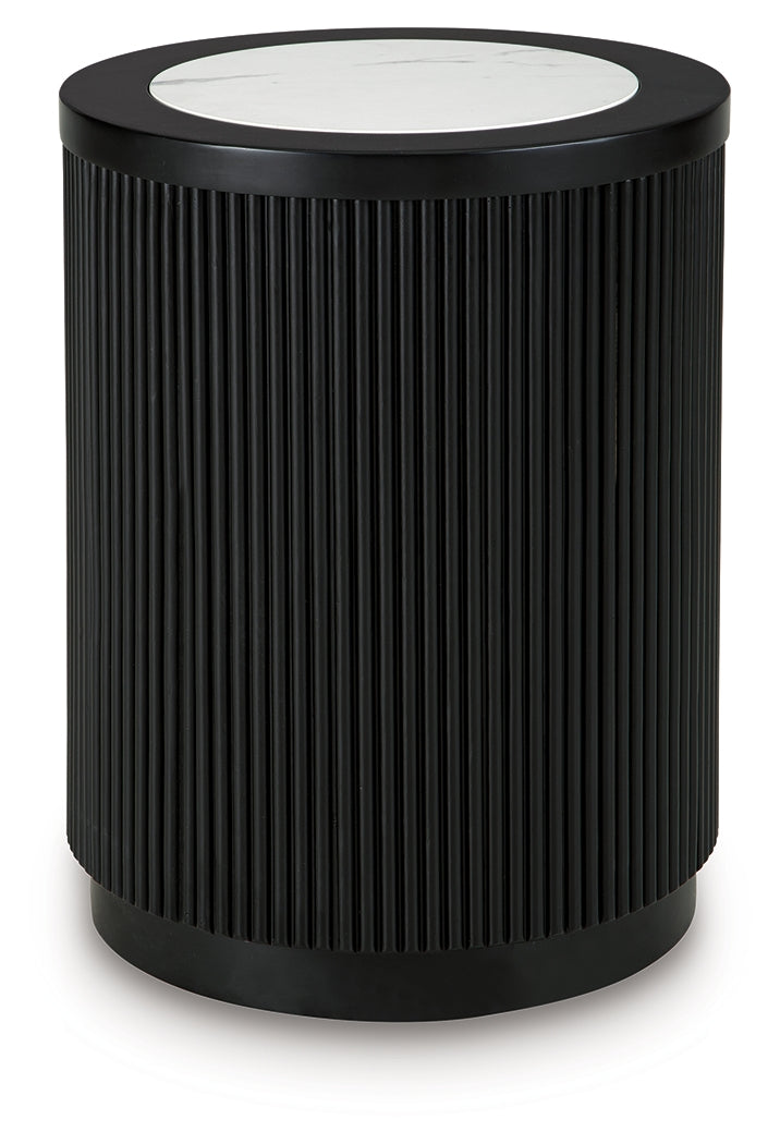 Grayman Black End Table (Online Special Price) - Ornate Home