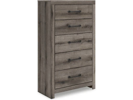 Graystorm Brown Gray Five Drawer Chest - Ornate Home