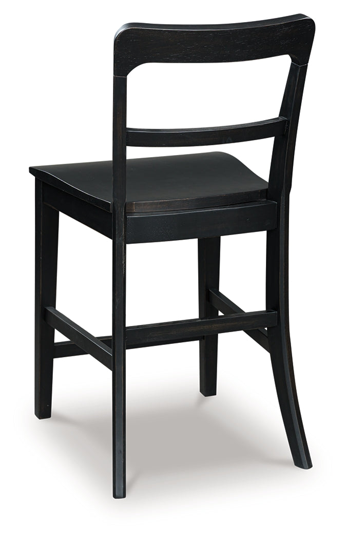 Greddinton Black Barstool (Set of 2) (Online Special Price) - Ornate Home