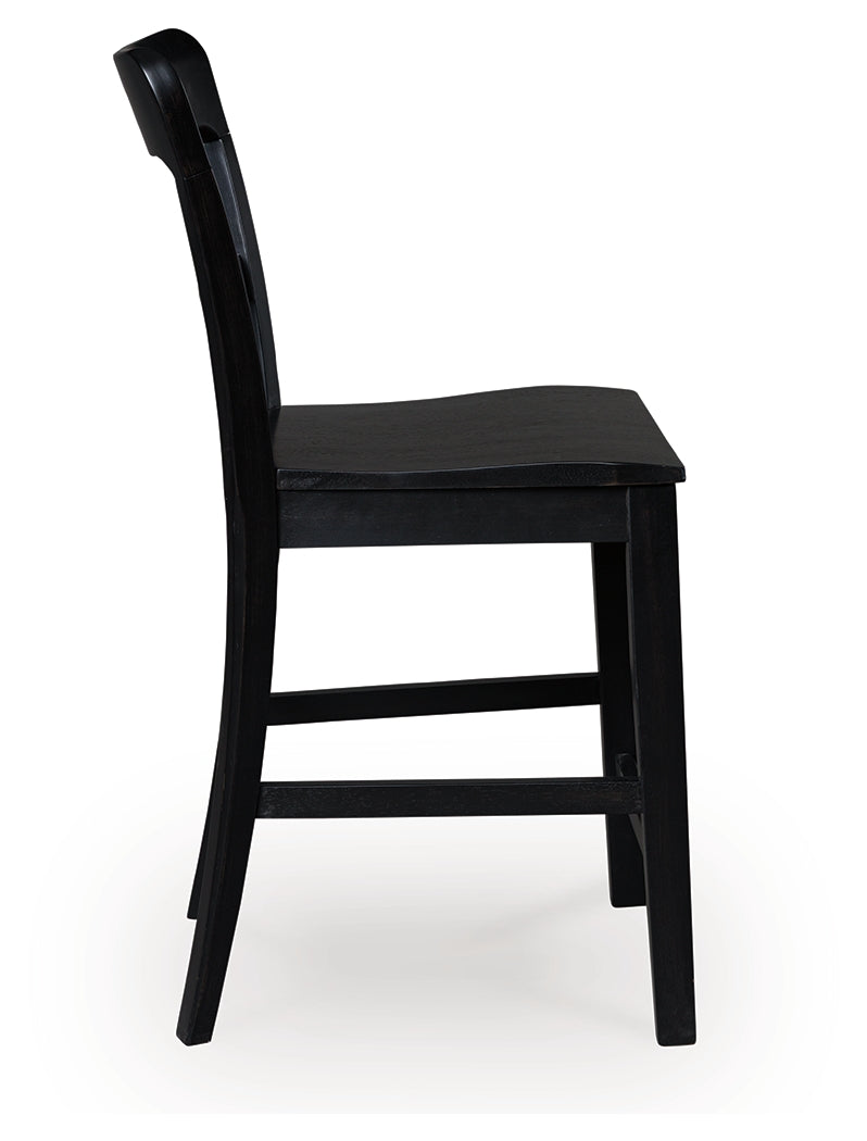 Greddinton Black/Brown Counter Height Dining Table and 4 Barstools (Online Special Price) - Ornate Home