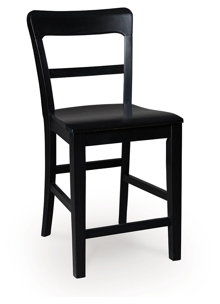 Greddinton Black/Brown Counter Height Dining Table and 6 Barstools (Online Special Price) - Ornate Home