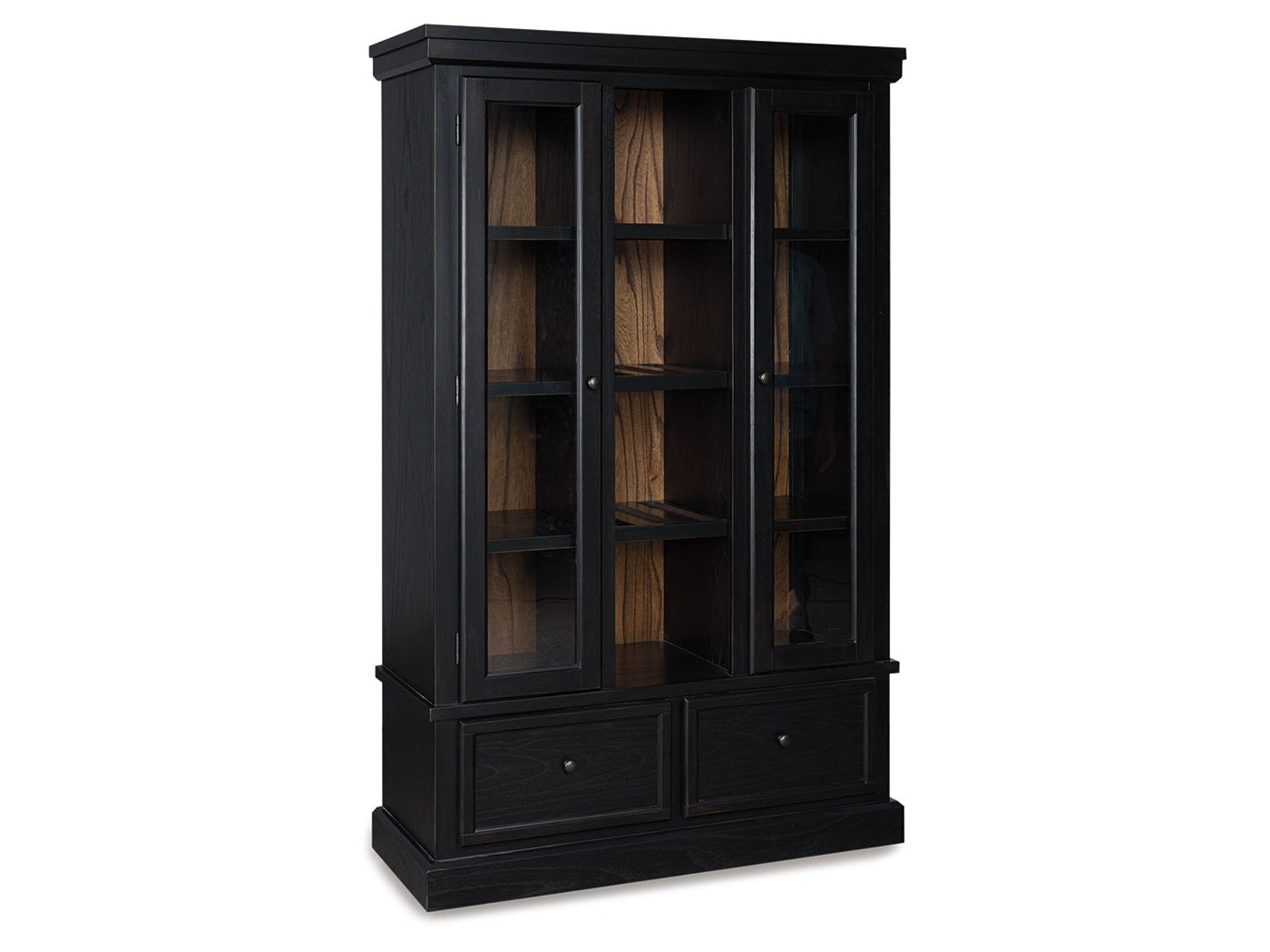 Greddinton Black/Brown Curio (Online Special Price) - Ornate Home