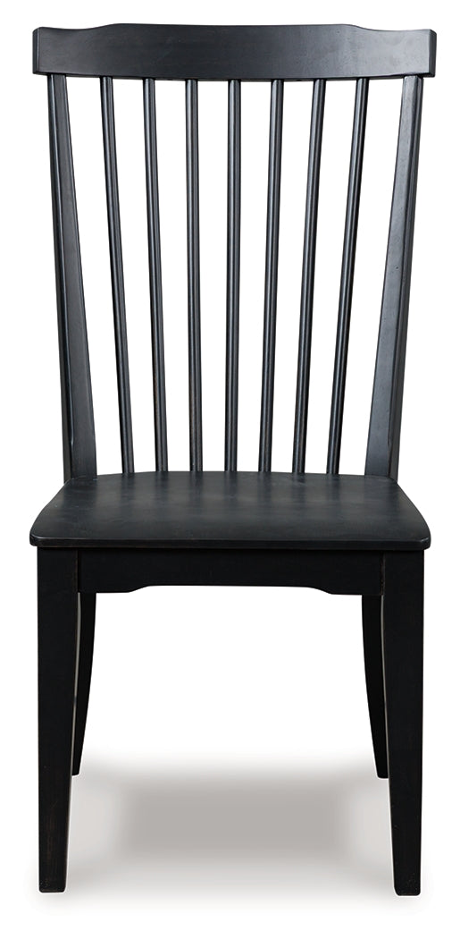Greddinton Black/Brown Dining Table and 6 Chairs - Ornate Home