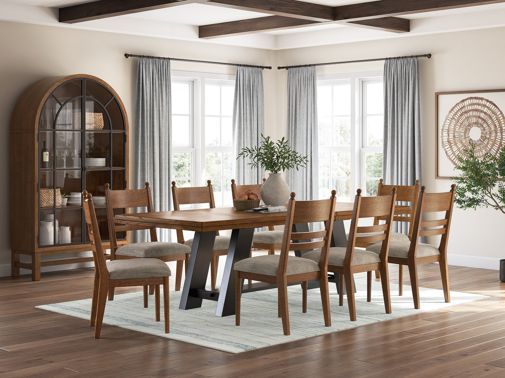Greddinton Brown/Black Dining Extension Table - Ornate Home