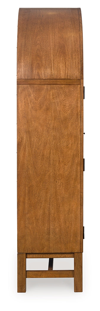 Greddinton Brown/Black Display Cabinet - Ornate Home