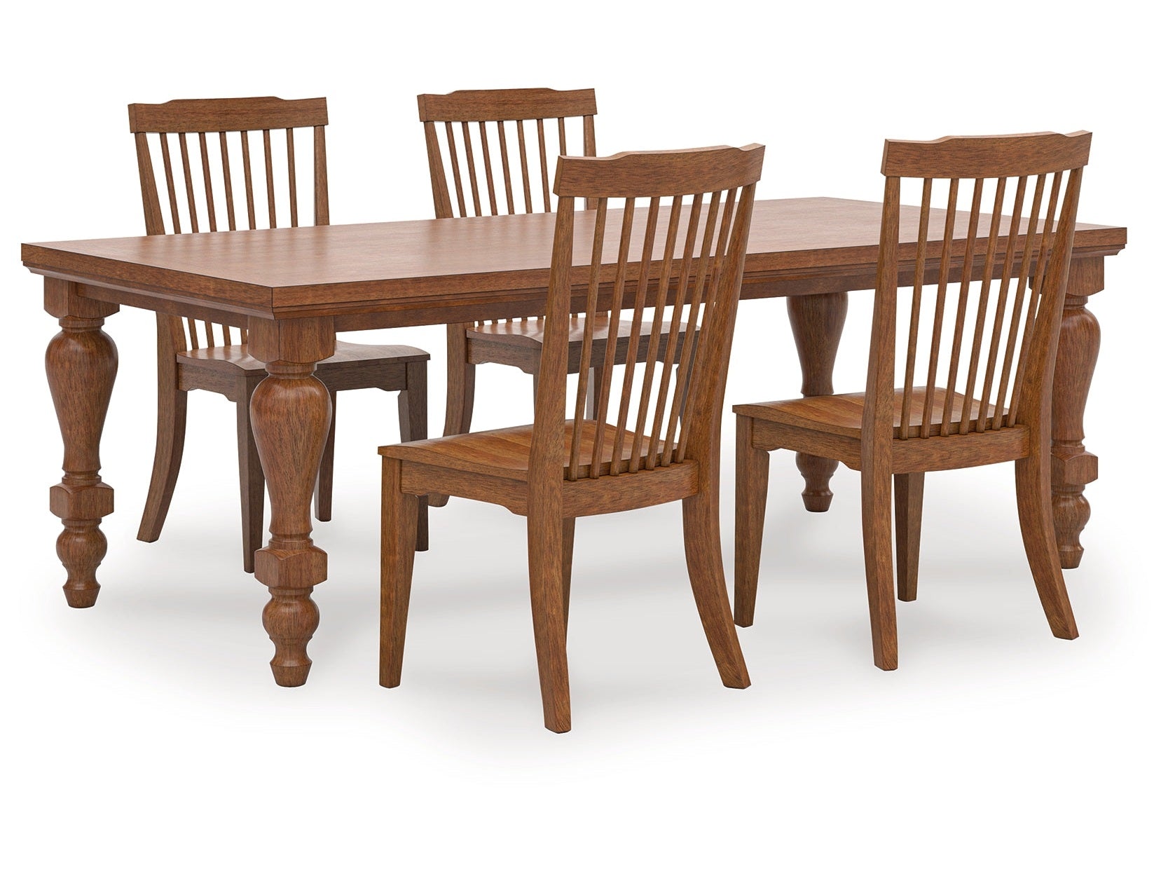 Greddinton Brown Dining Table and 4 Chairs (Online Special Price) - Ornate Home