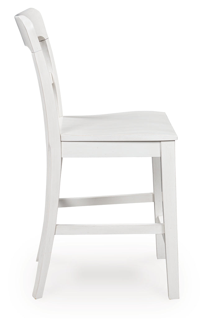 Greddinton Brown/White Counter Height Dining Table and 4 Barstools (Online Special Price) - Ornate Home