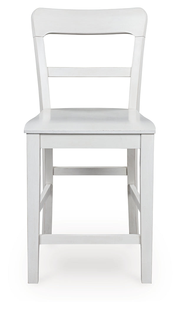 Greddinton Brown/White Counter Height Dining Table and 6 Barstools (Online Special Price) - Ornate Home
