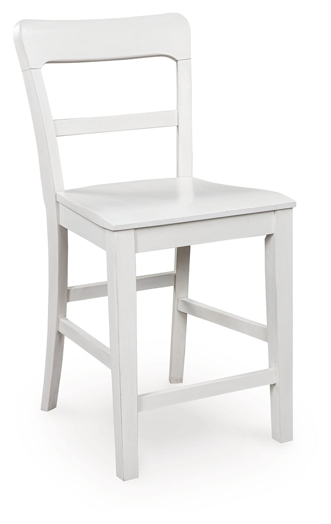 Greddinton Brown/White Counter Height Dining Table and 6 Barstools (Online Special Price) - Ornate Home