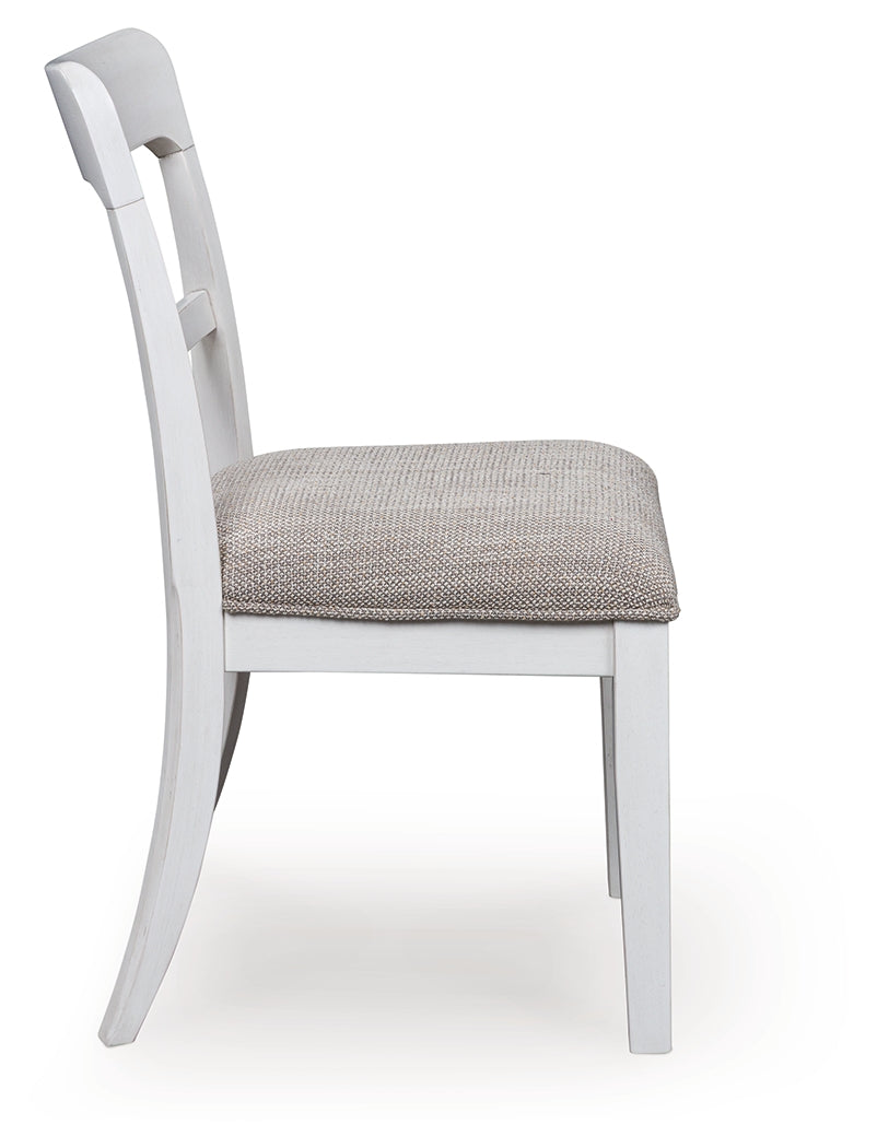 Greddinton White Dining Table and 6 Chairs (Online Special Price) - Ornate Home
