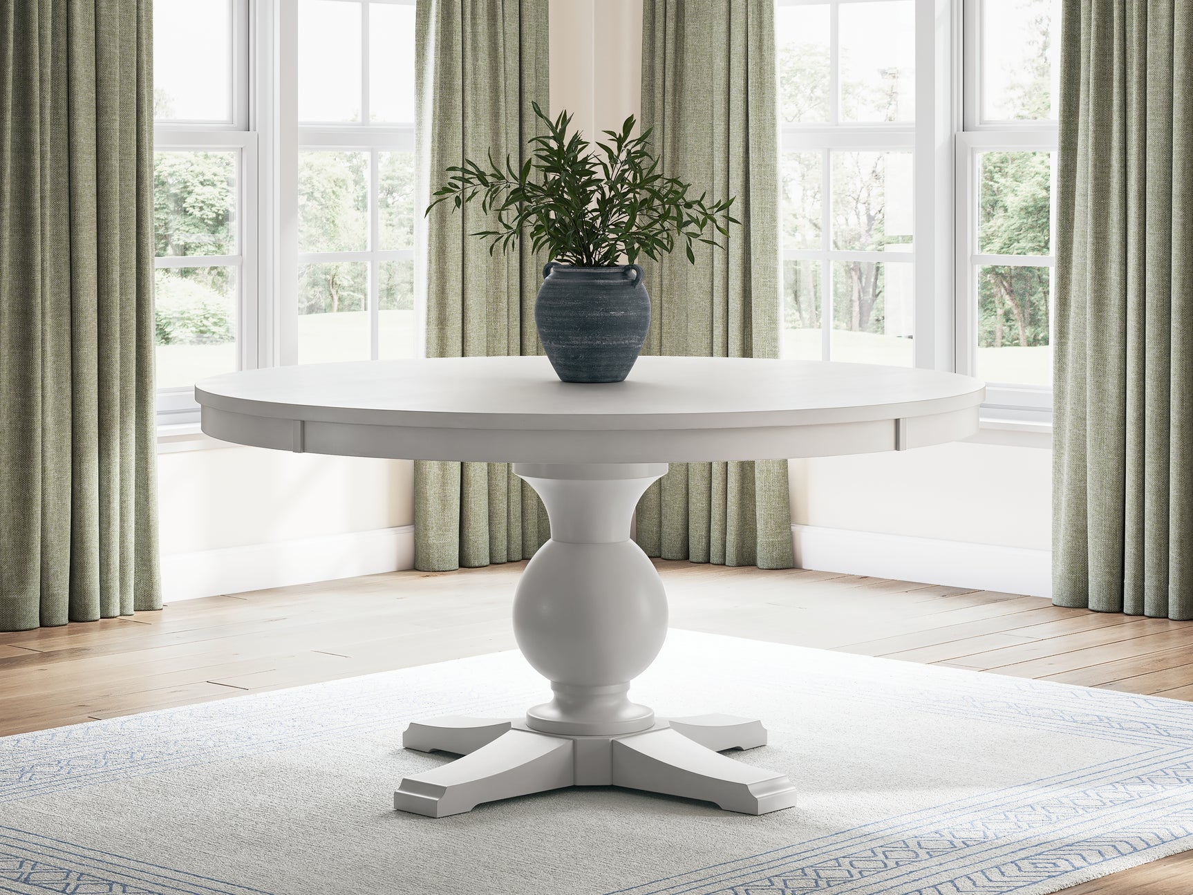 Greddinton White Dining Table and 6 Chairs (Online Special Price) - Ornate Home
