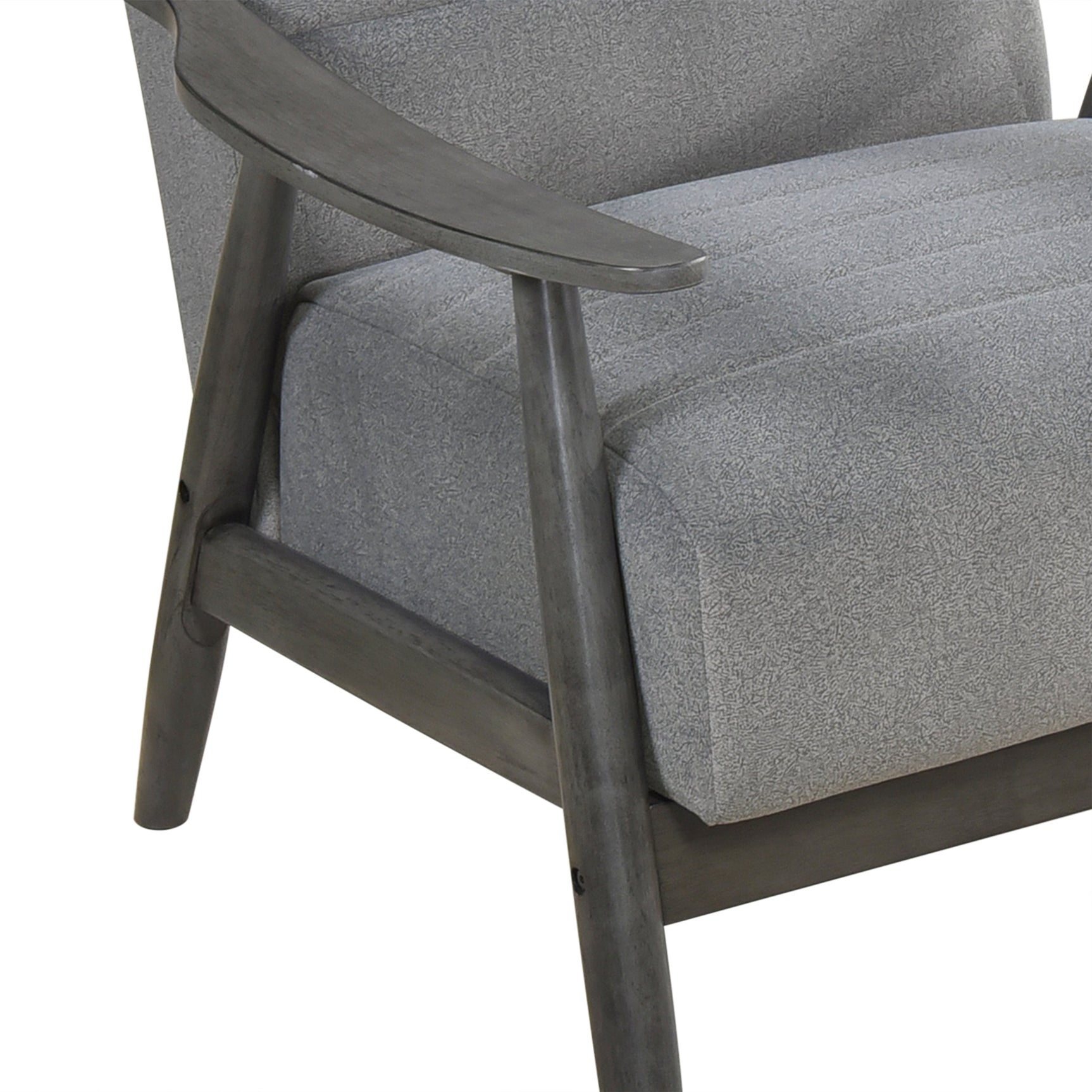 Greeley Gray Velvet Accent Chair - Ornate Home