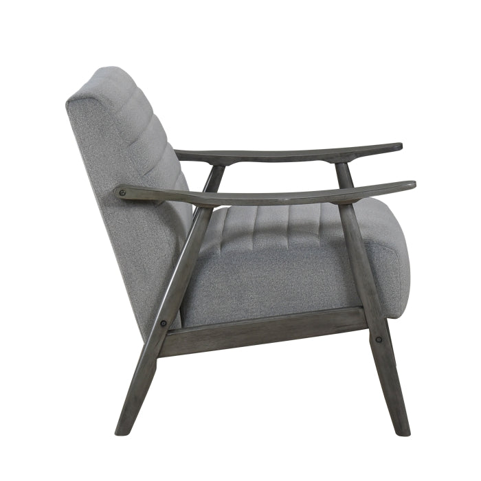 Greeley Gray Velvet Accent Chair - Ornate Home