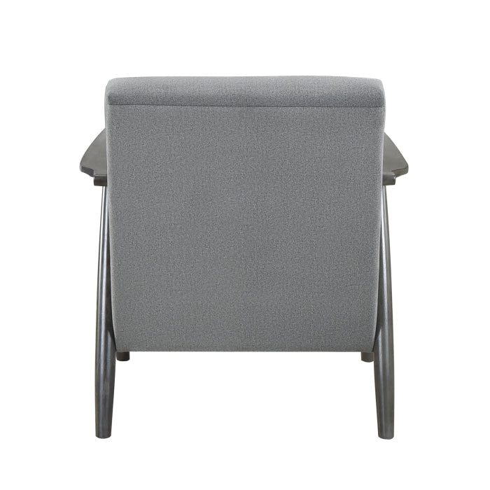 Greeley Gray Velvet Accent Chair - Ornate Home