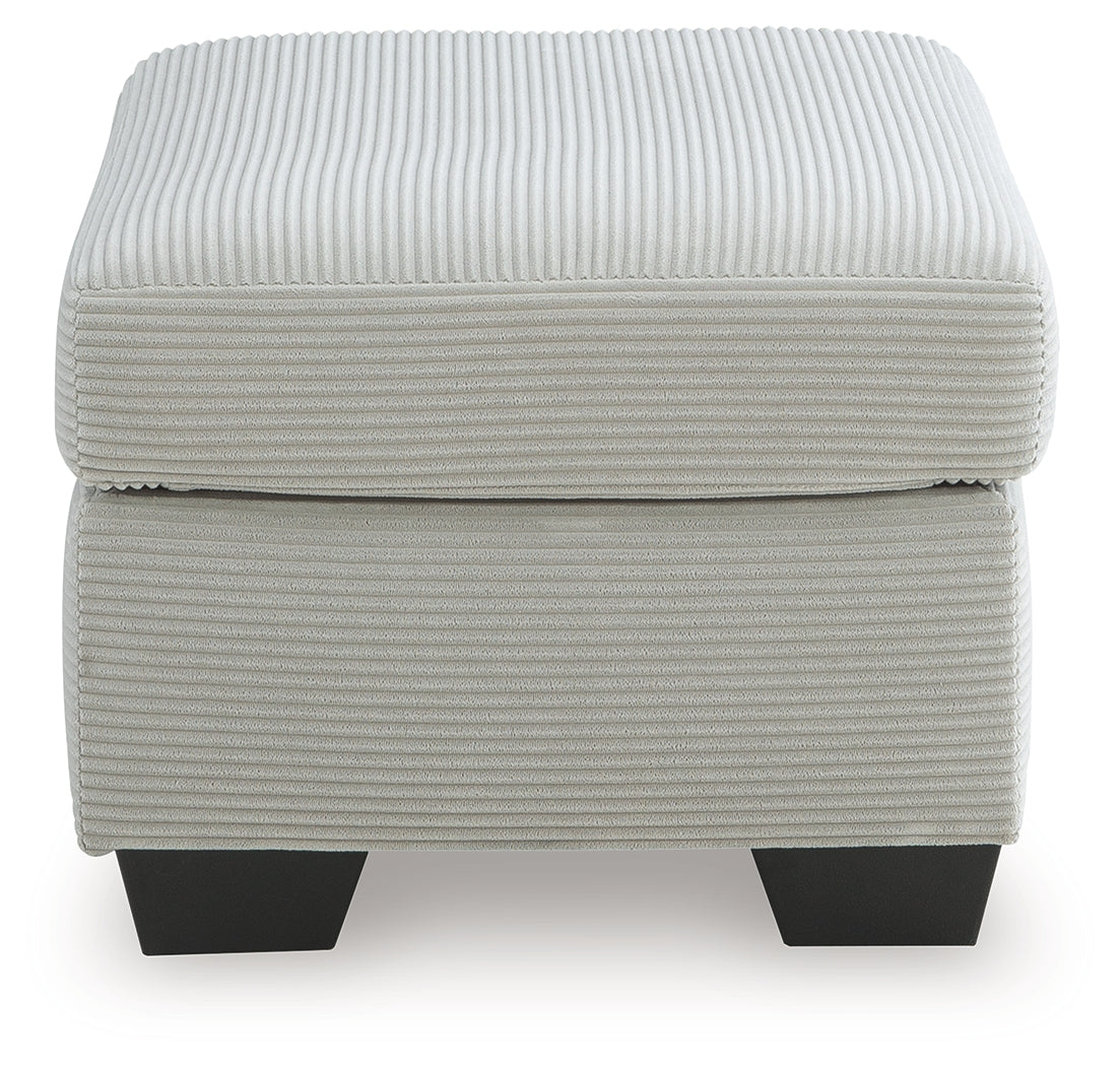 Greenbriar Smoke Ottoman (Online Special Price) - Ornate Home