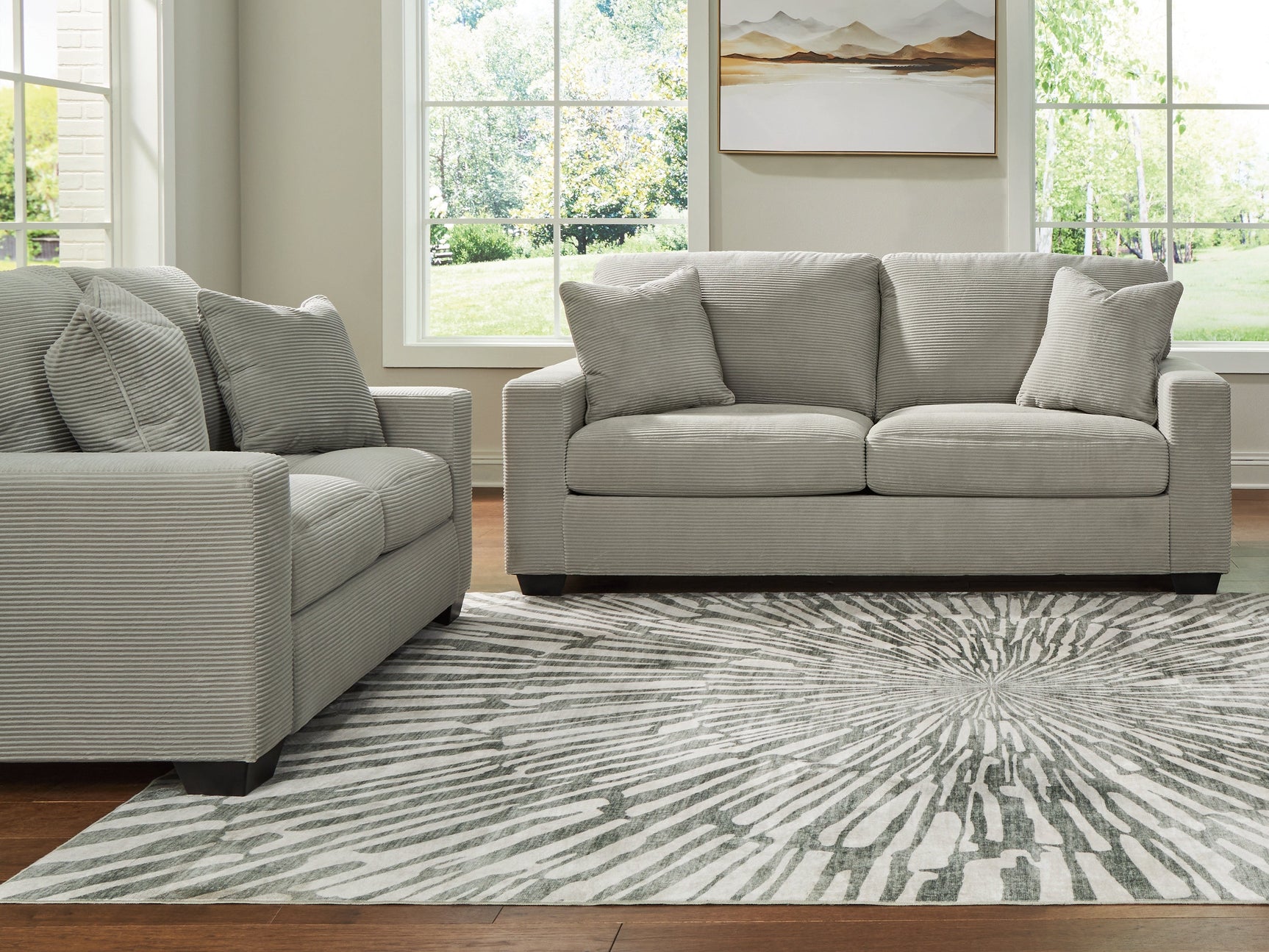 Greenbriar Smoke Sofa and Loveseat (Online Special Price) - Ornate Home