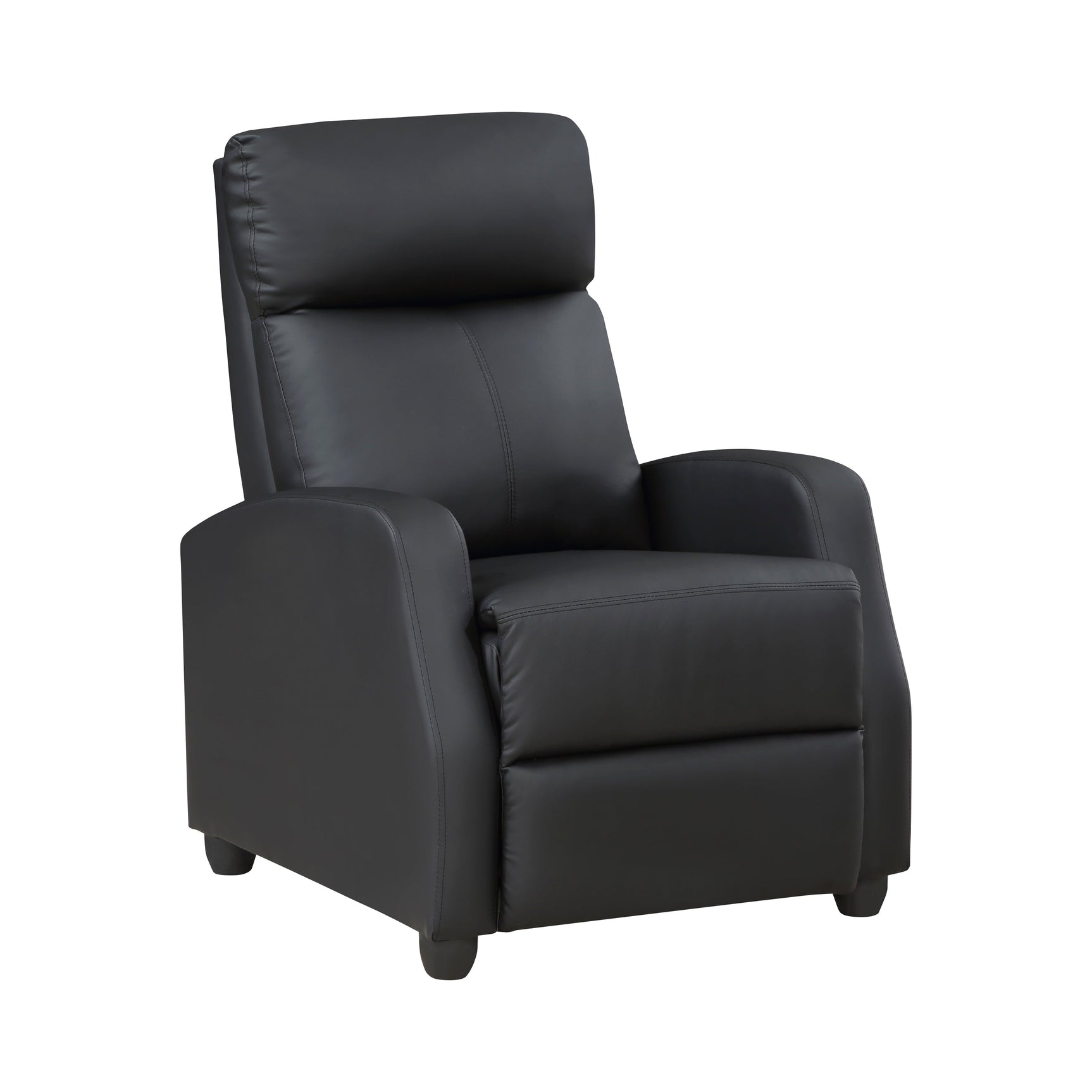 Greenfield Black Reclining Chair - Ornate Home