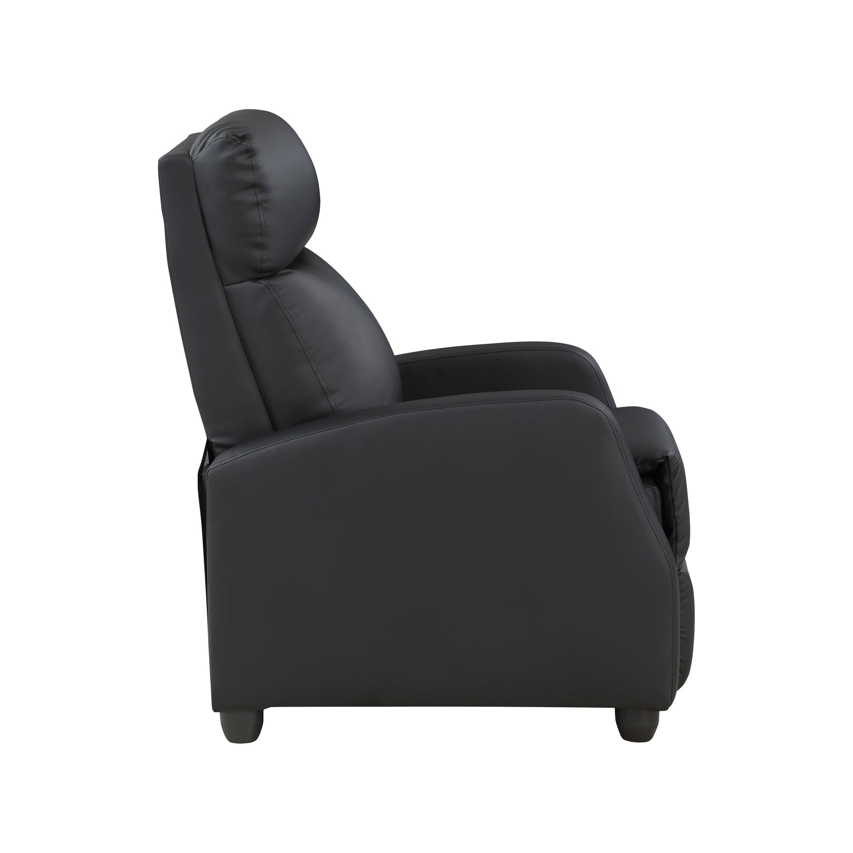 Greenfield Black Reclining Chair - Ornate Home