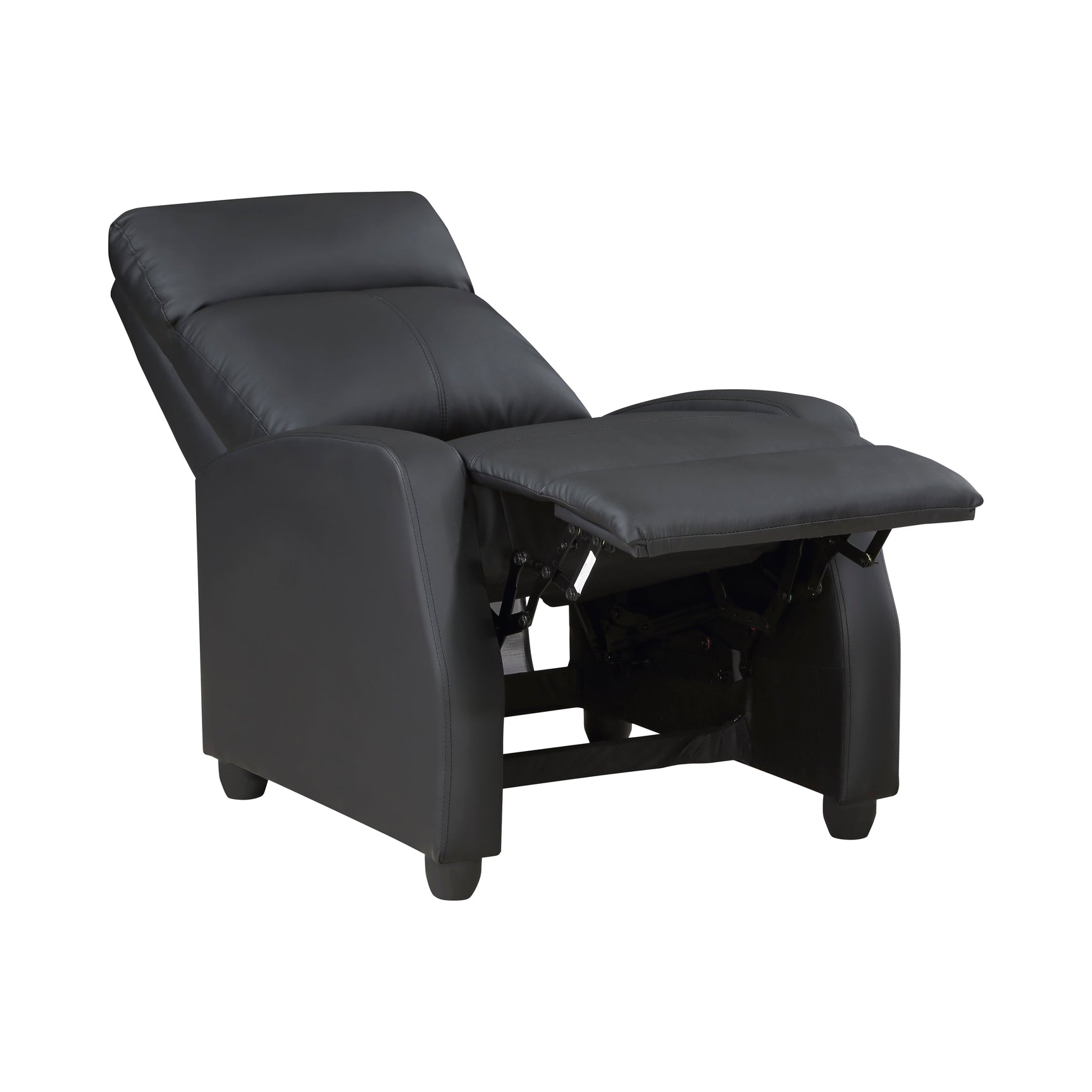 Greenfield Black Reclining Chair - Ornate Home
