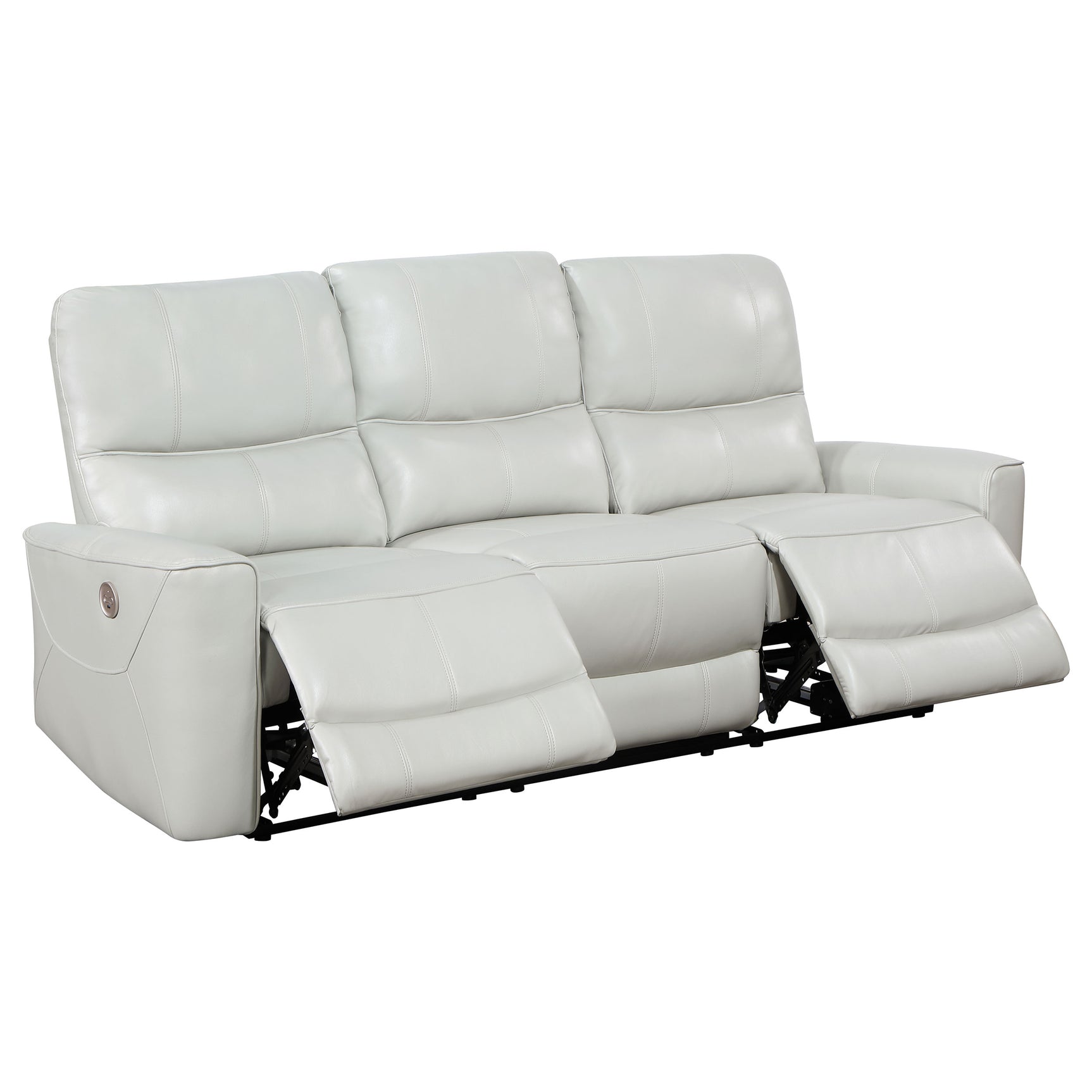 Greenfield Ivory 2-piece Power Reclining Sofa Set - Ornate Home
