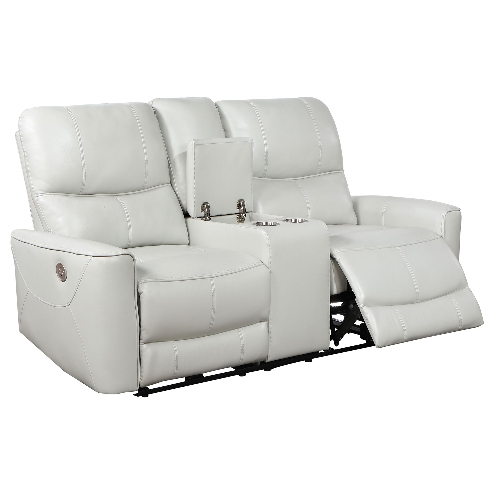 Greenfield Ivory 2-piece Power Reclining Sofa Set - Ornate Home
