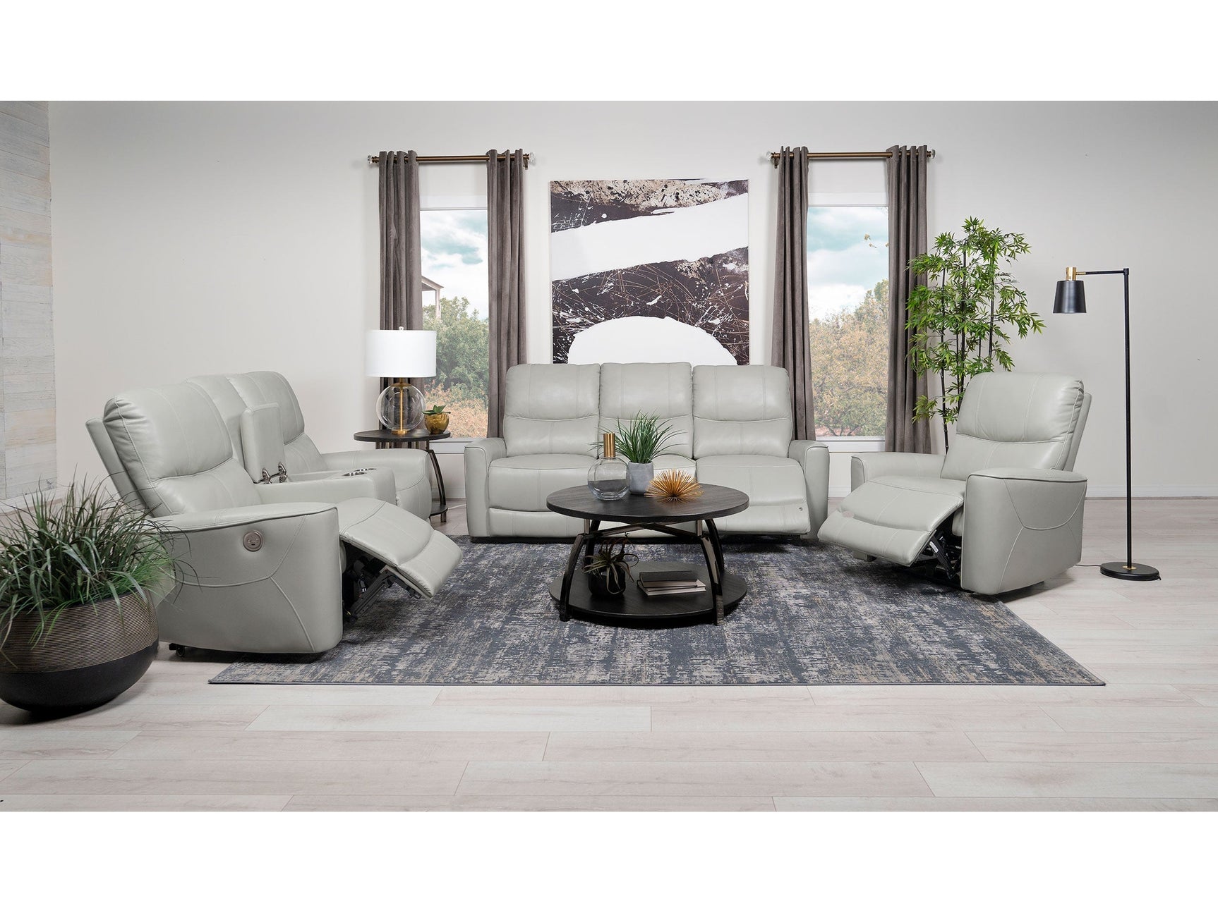 Greenfield Ivory 3-piece Power Reclining Sofa Set - Ornate Home