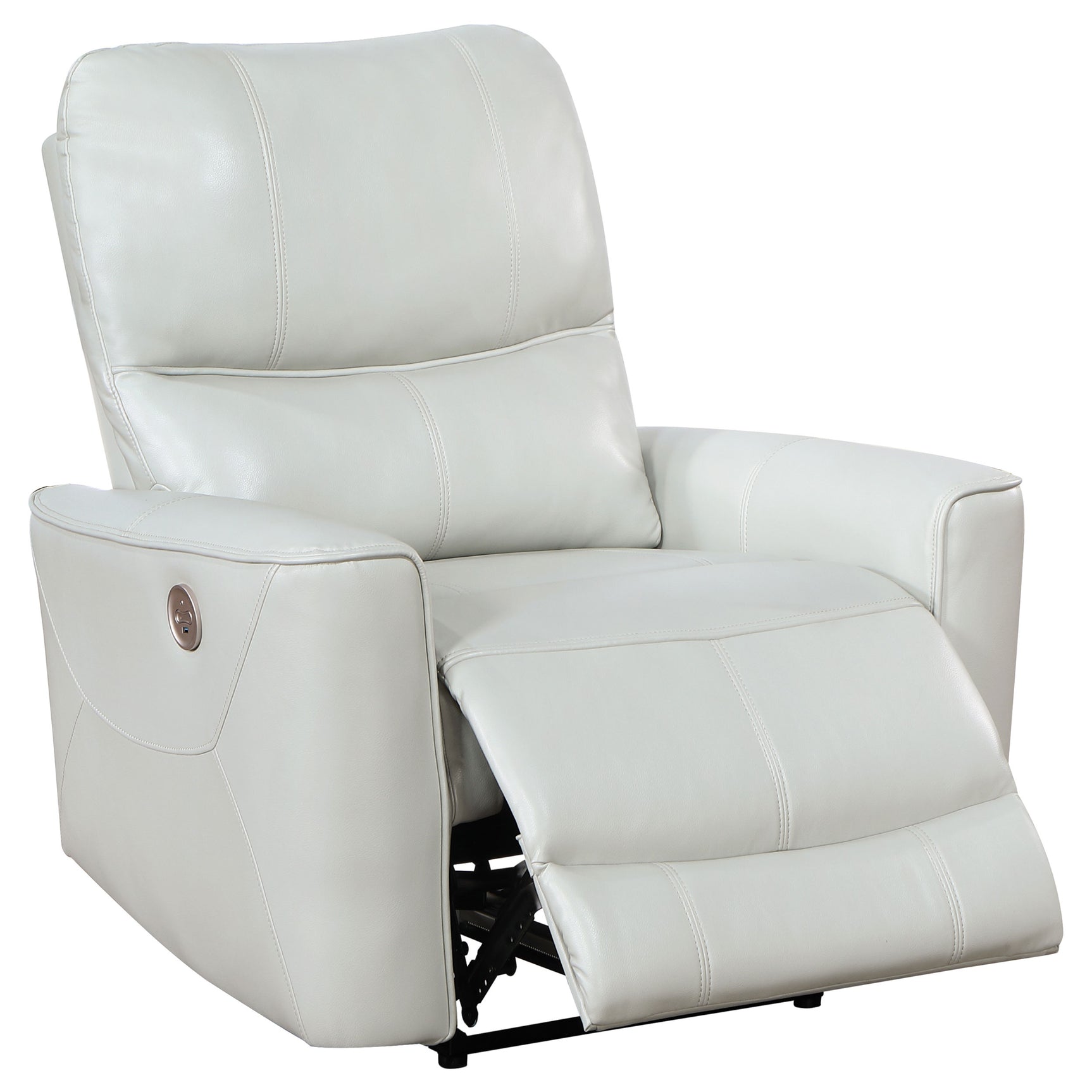 Greenfield Ivory Power Recliner - Ornate Home