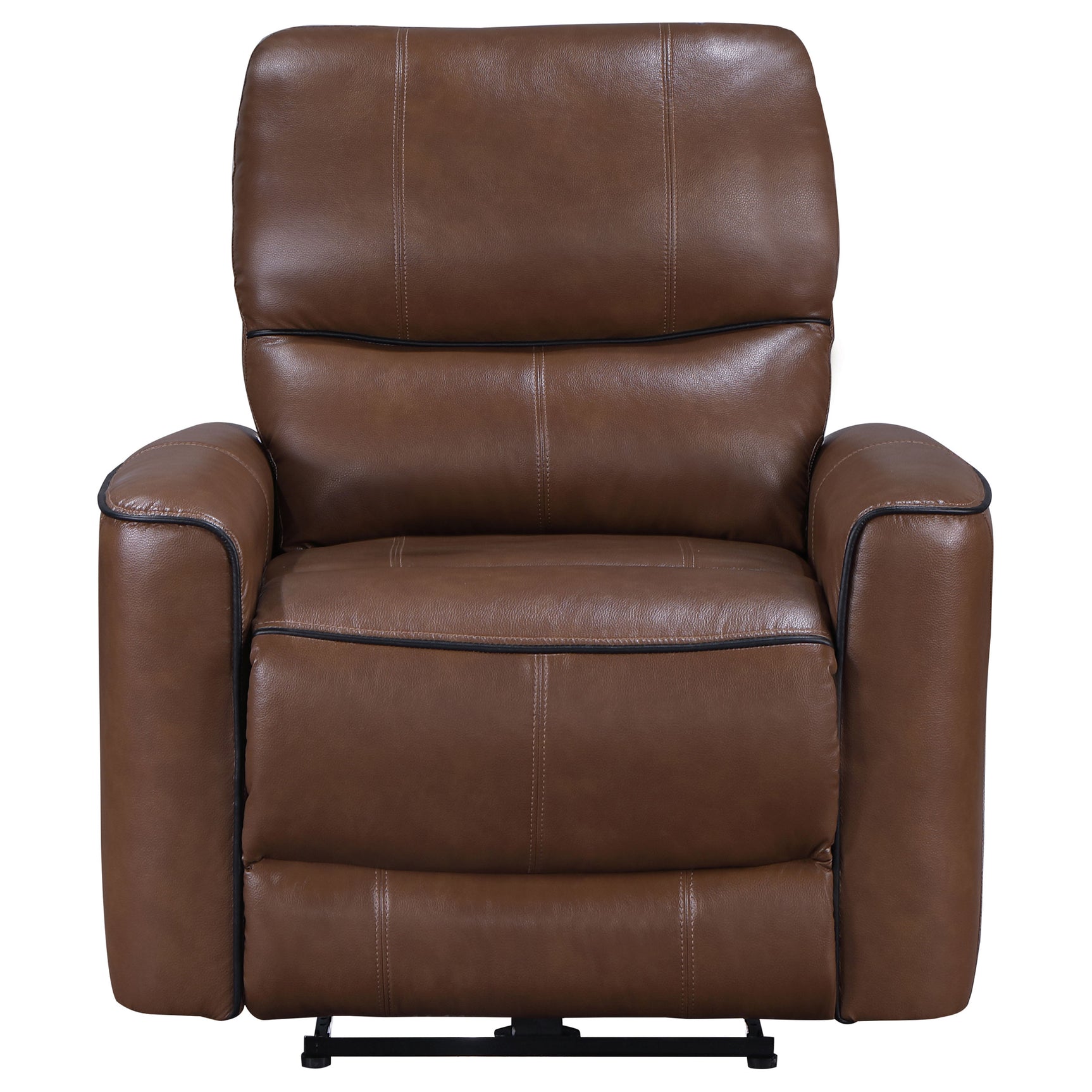 Greenfield Saddle Brown Power Recliner - Ornate Home