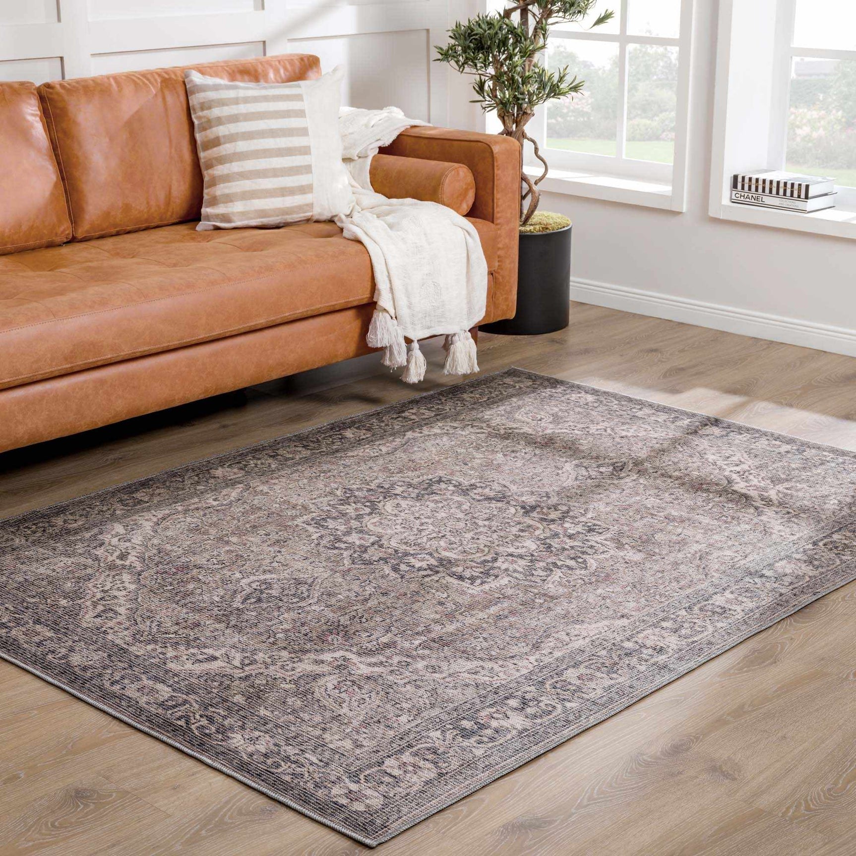 Greenpoint Dusty Blue Washable Rug - Ornate Home