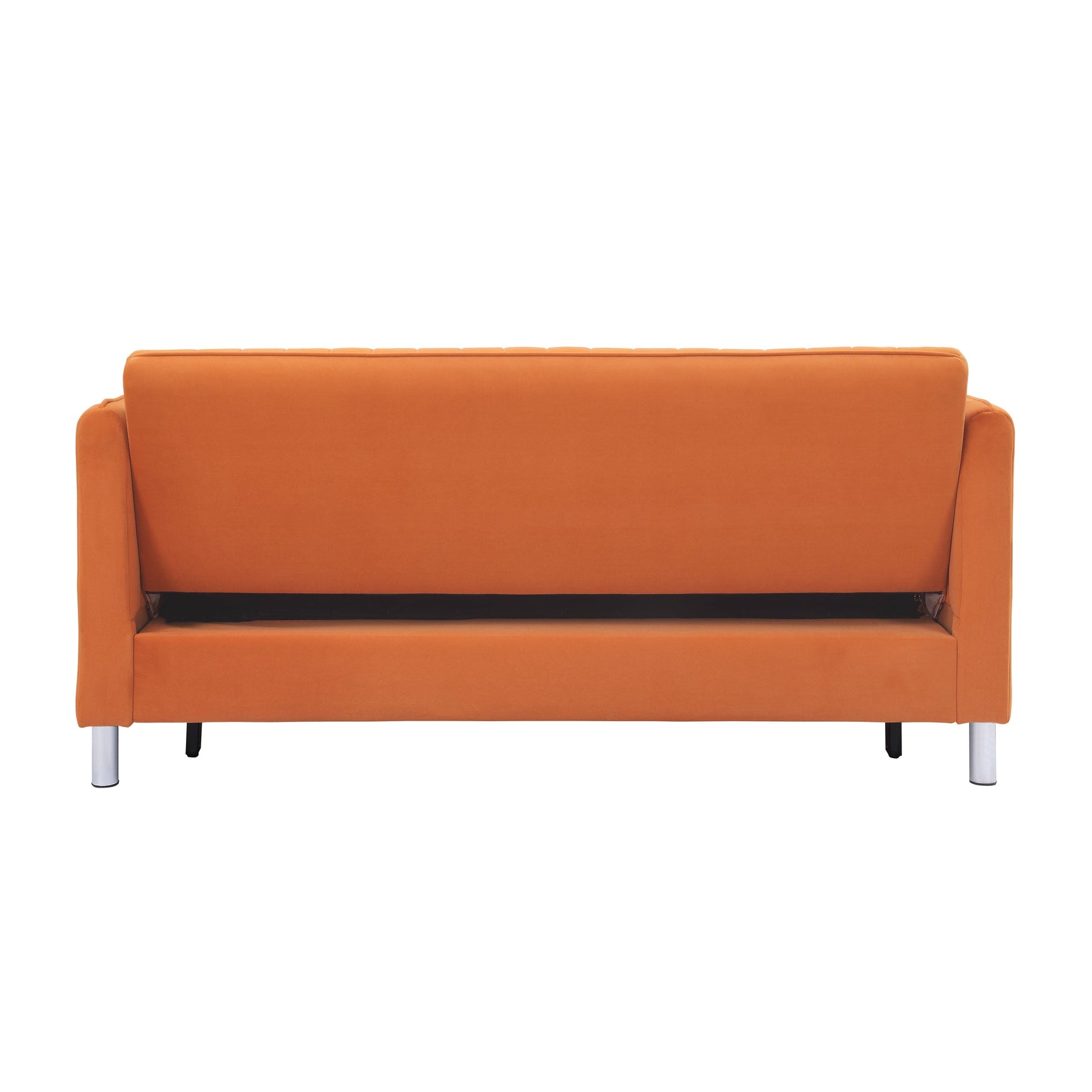 Greenway Orange Convertible Studio Sofa with Pull-Out Bed - Ornate Home