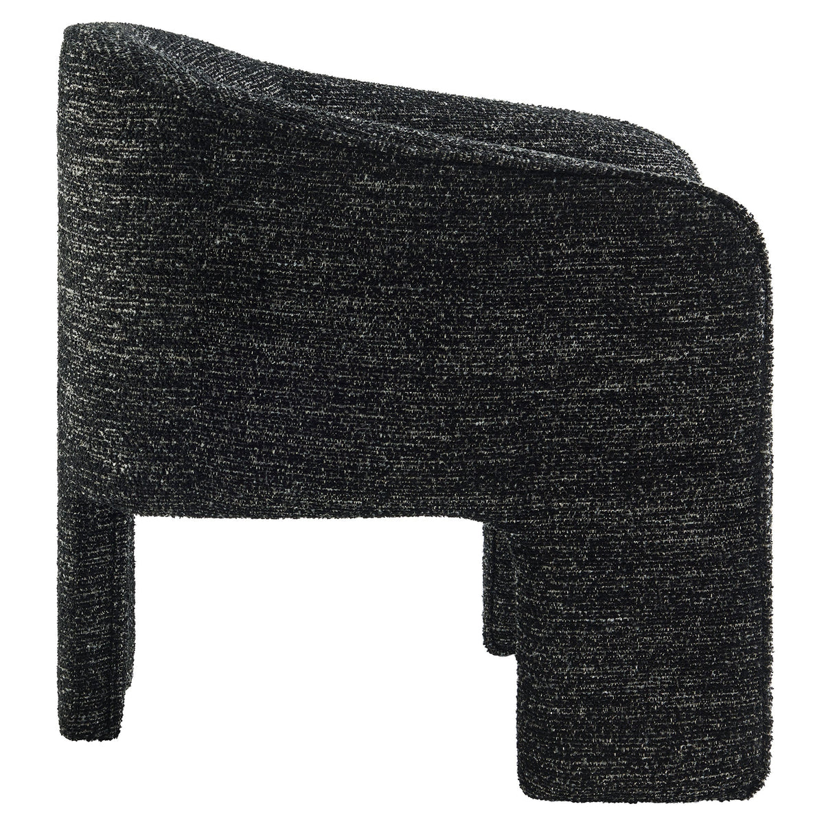 Greer Charcoal Boucle Fabric Upholstered Accent Armchair - Ornate Home