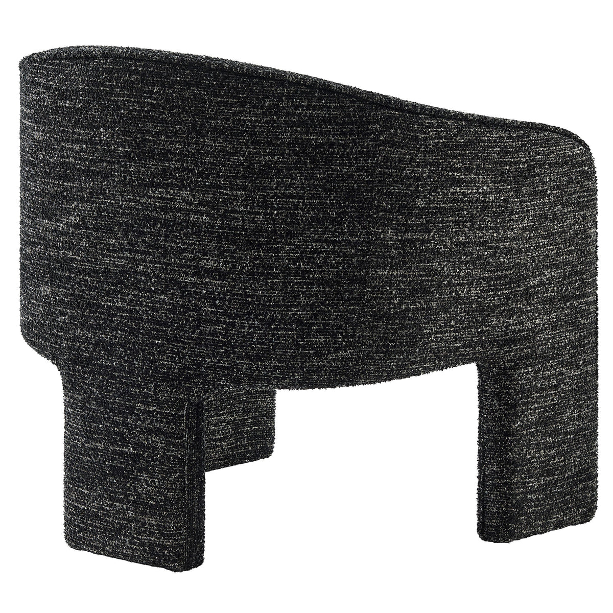 Greer Charcoal Boucle Fabric Upholstered Accent Armchair - Ornate Home