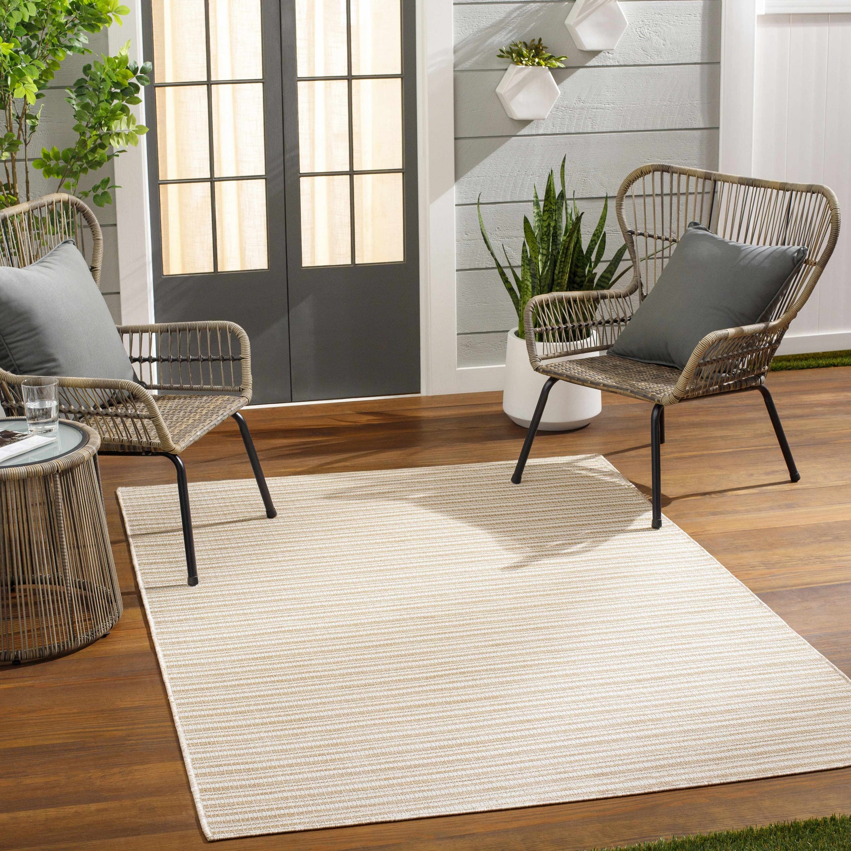 Greg Beige Outdoor Area Rug - Clearance - Ornate Home