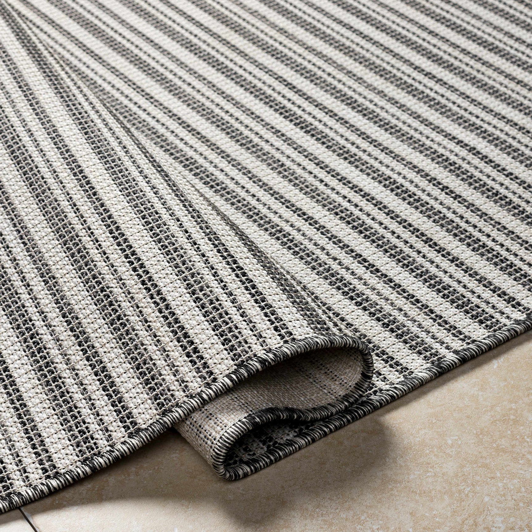 Greg Black Outdoor Area Rug - Clearance - Ornate Home