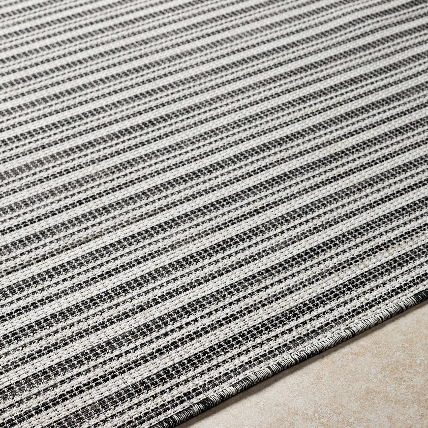 Greg Black Outdoor Area Rug - Clearance - Ornate Home