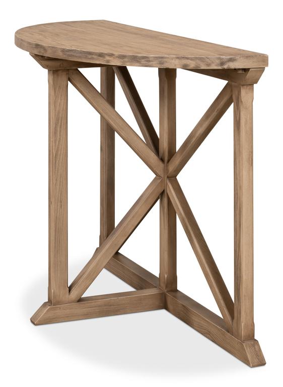 Gregorio Vineyards Tan Half Moon Console - Ornate Home