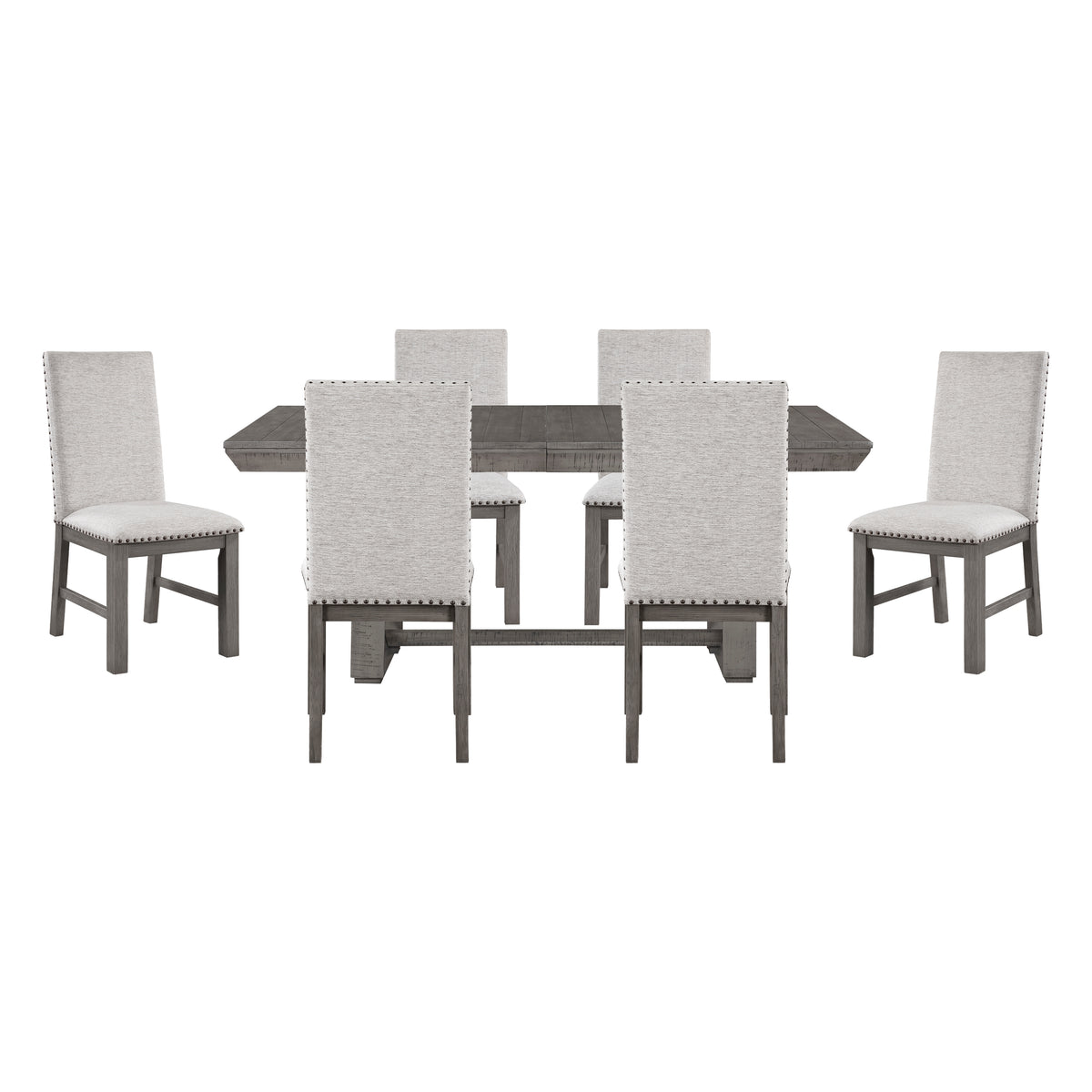Gresham Silver 7pc Dining Set - Ornate Home