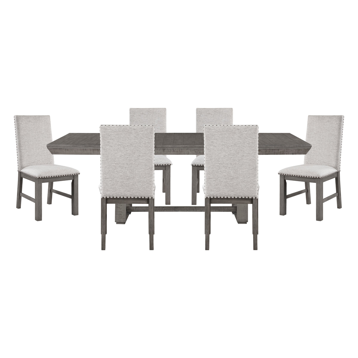 Gresham Silver 7pc Dining Set - Ornate Home